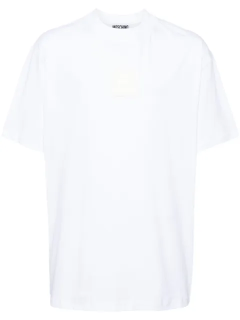 Moschino logo-patched cotton T-shirt