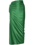 Rabanne draped-detail skirt - Green