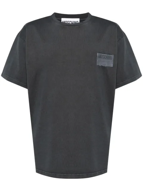 Moschino playera con parches del logo