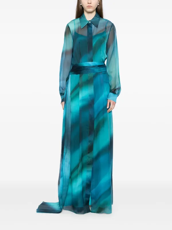 alberta ferretti chiffon dress printed Size:42 ($35 USD) Off The Shoulder Lace Wedding Dress Merona Black Long-Sleeve Wrap Chiffon sleeves The long skirt falls