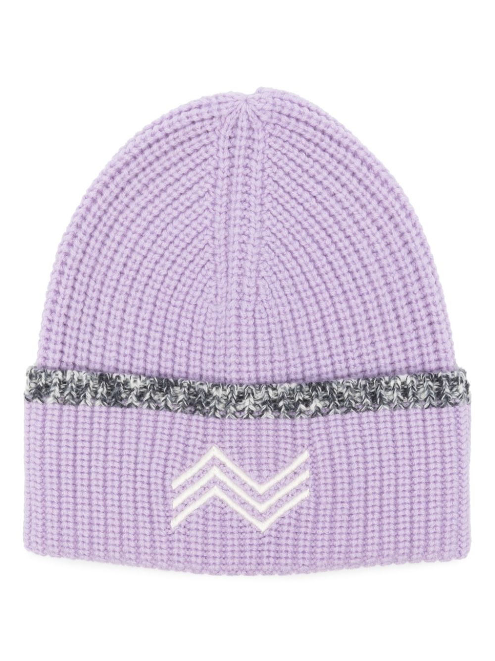 Missoni logo-embroidered beanie - Purple