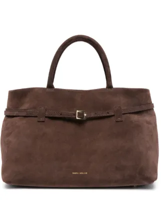バッグ・カバンその他 Manu Atelier Le Cambon 35 dark brown suede bag Le Cambon 35 Black Suede by Manu Atelier