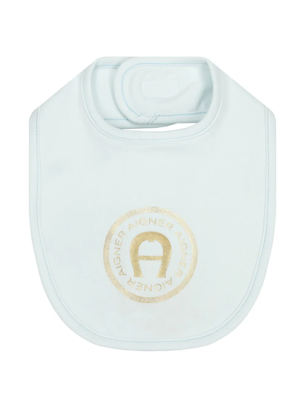 Aigner Kids Slabbetje met logoprint Blauw