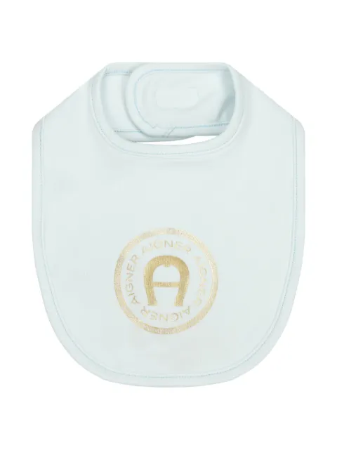 Aigner Kids logo-print bib