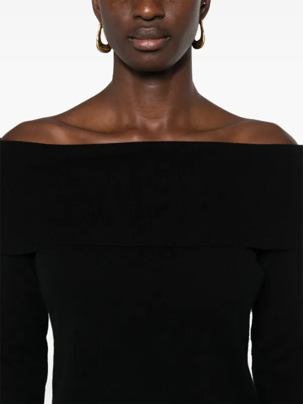 Allude off-shoulder Sweater | Black | FARFETCH