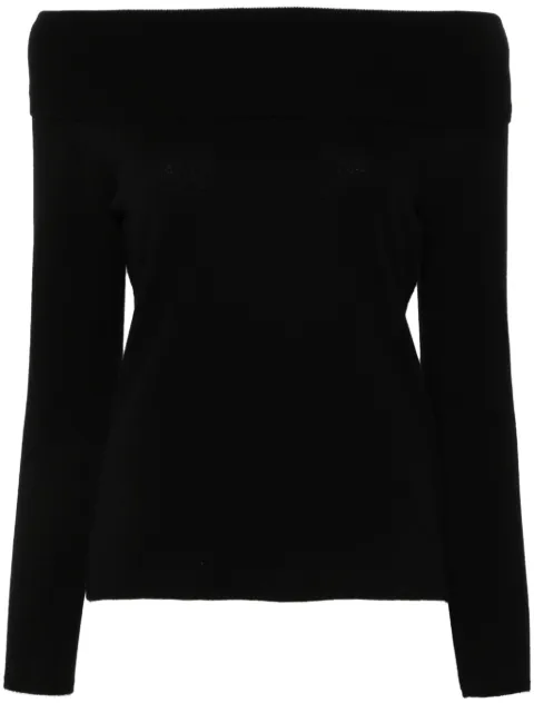Allude off-shoulder sweater