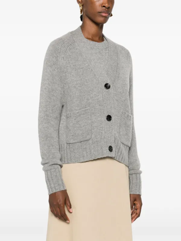 Allude リブニット カーディガン | グレー | FARFETCH JP 