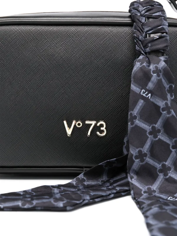 V°73 logo-lettering Shoulder Bag | Black | FARFETCH JO