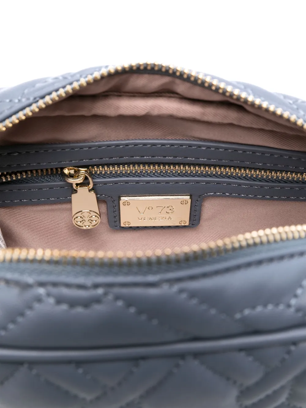 V73 Logo-lettering Shoulder Bag In Blue