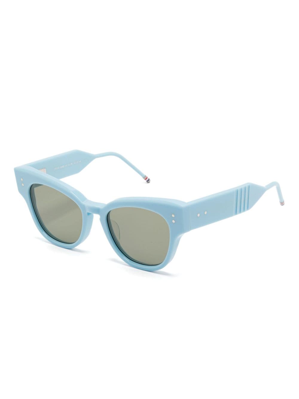 Shop Thom Browne Cat-eye Sunglasses In 蓝色