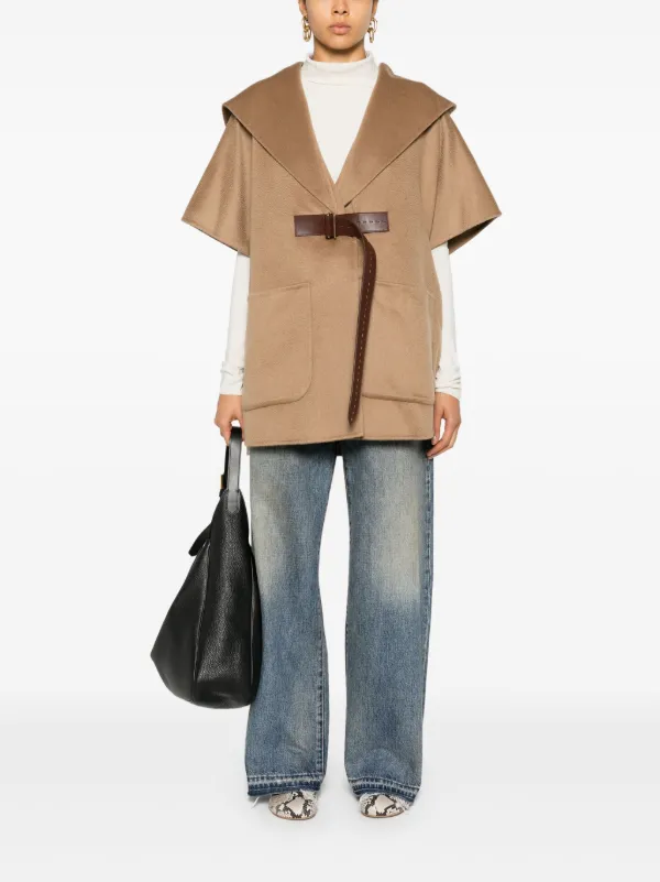 Max Mara DORICO ケープ Max Mara Dorico ケープ | ブラウン | FARFETCH JP