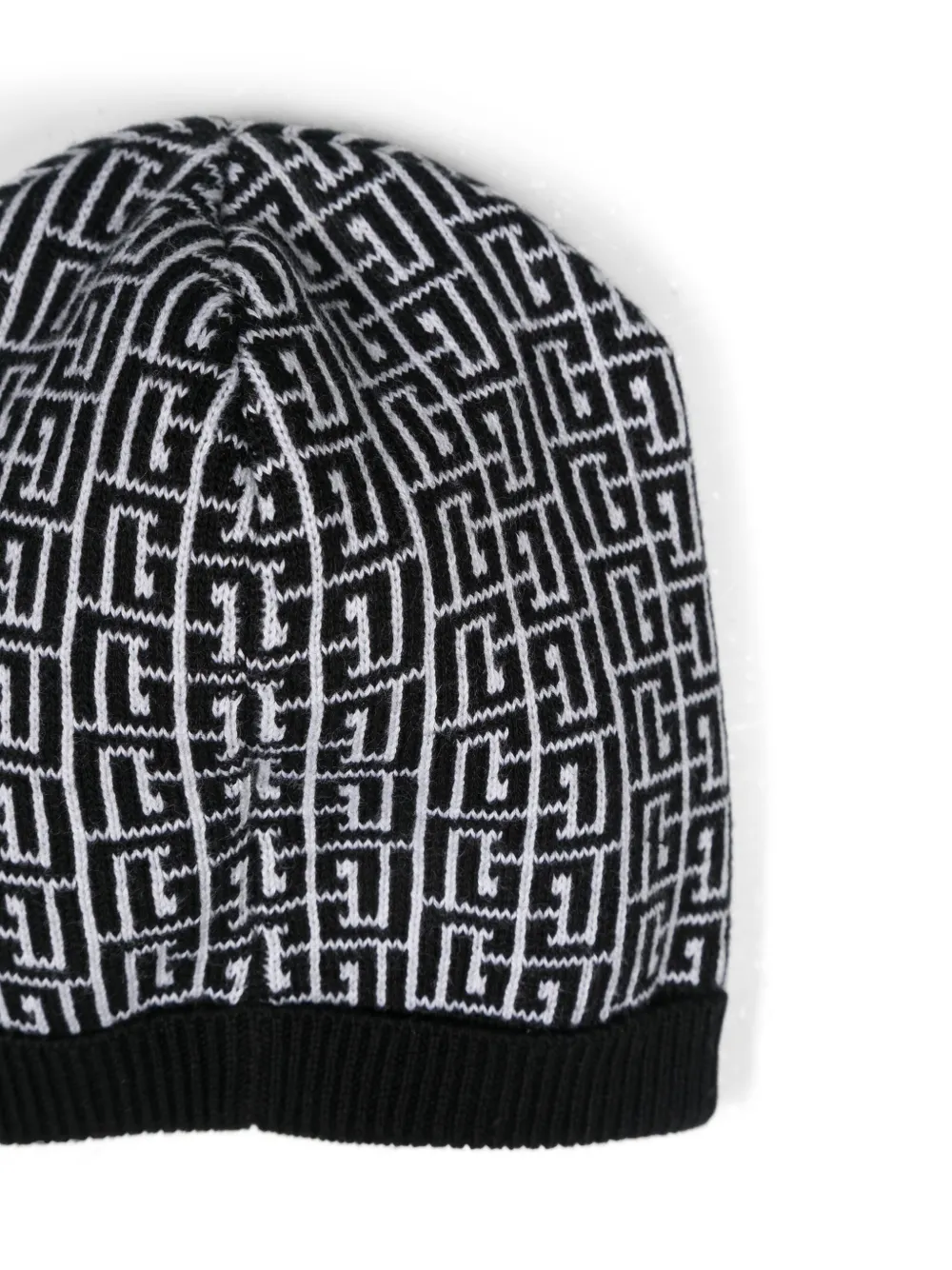 Balmain Monogram Pattern Pajamas Set In Black