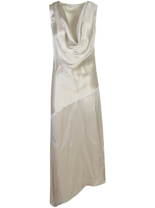 Robe mi-longue à col bénitier - Magda Butrym - Modalova