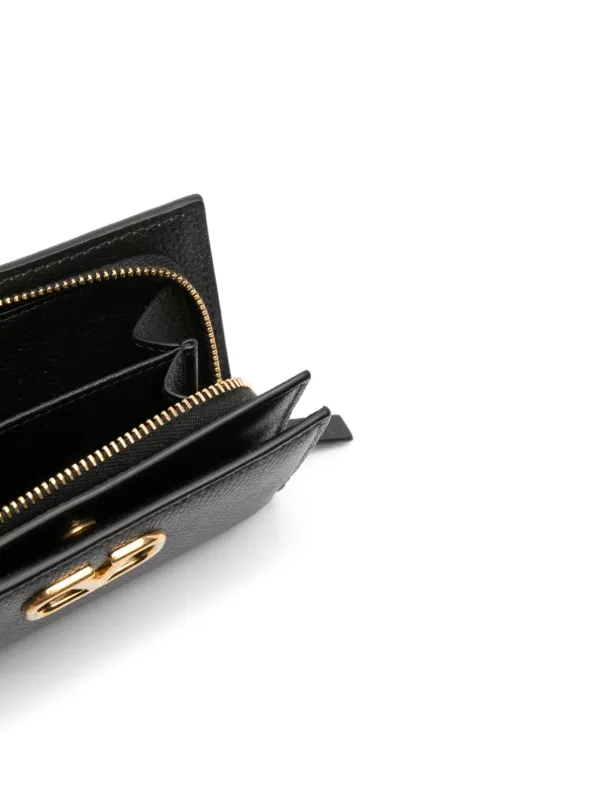 Valentino Garavani Vロゴ シグネチャー 財布 | ブラック | FARFETCH JP 