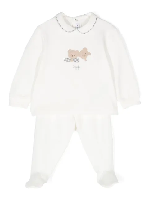 Il Gufo teddy bear-motif pajamas