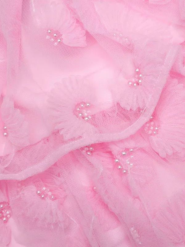 Self-Portrait - Pink Jersey and Tulle Dress - Age 10/12