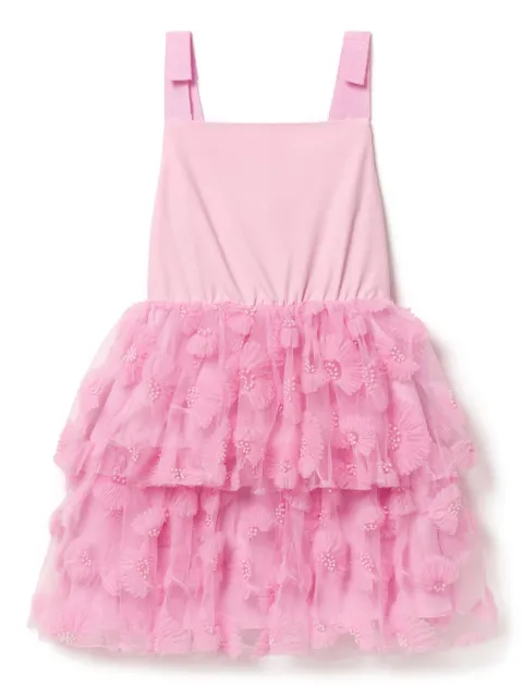 Self-Portrait Kids sequin-embellished tulle dress