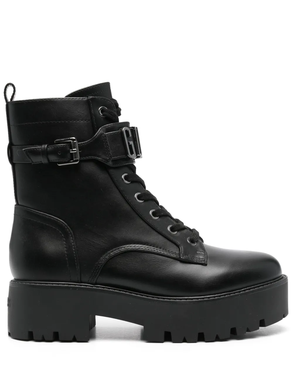 GUESS USA 50mm logo-lettering boots Black