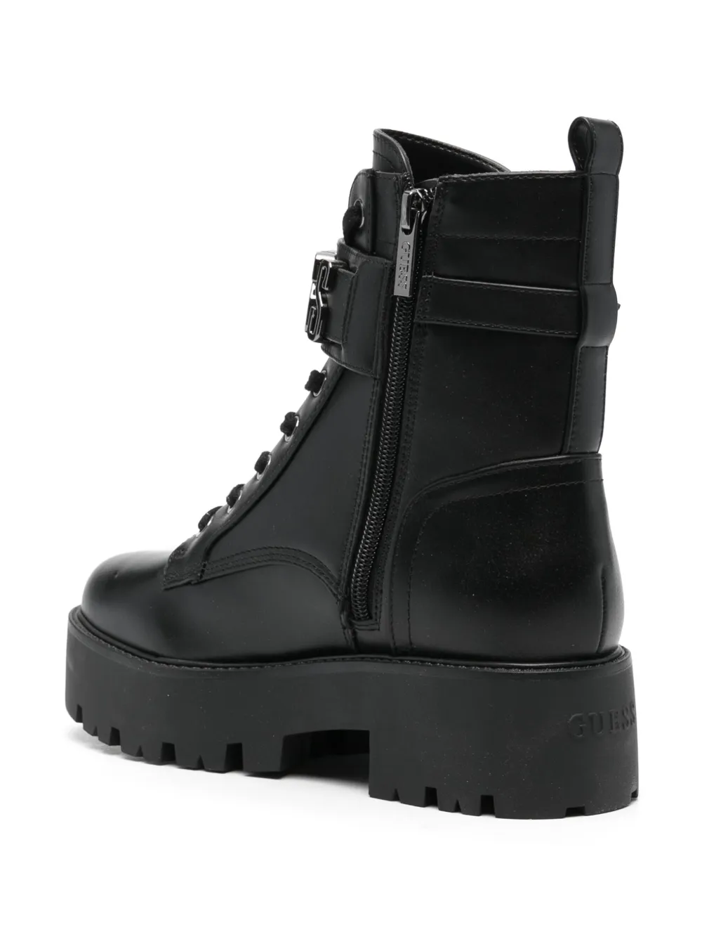 GUESS USA 50mm logo-lettering boots Black