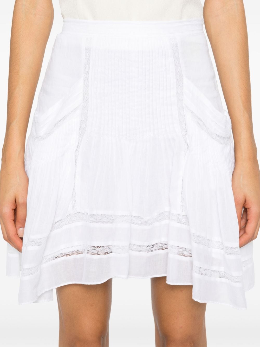 Shop Marant Etoile Giuliani Mini Skirt In White