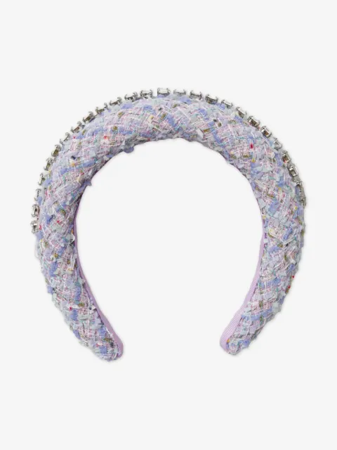 Self-Portrait Kids diadema de tweed