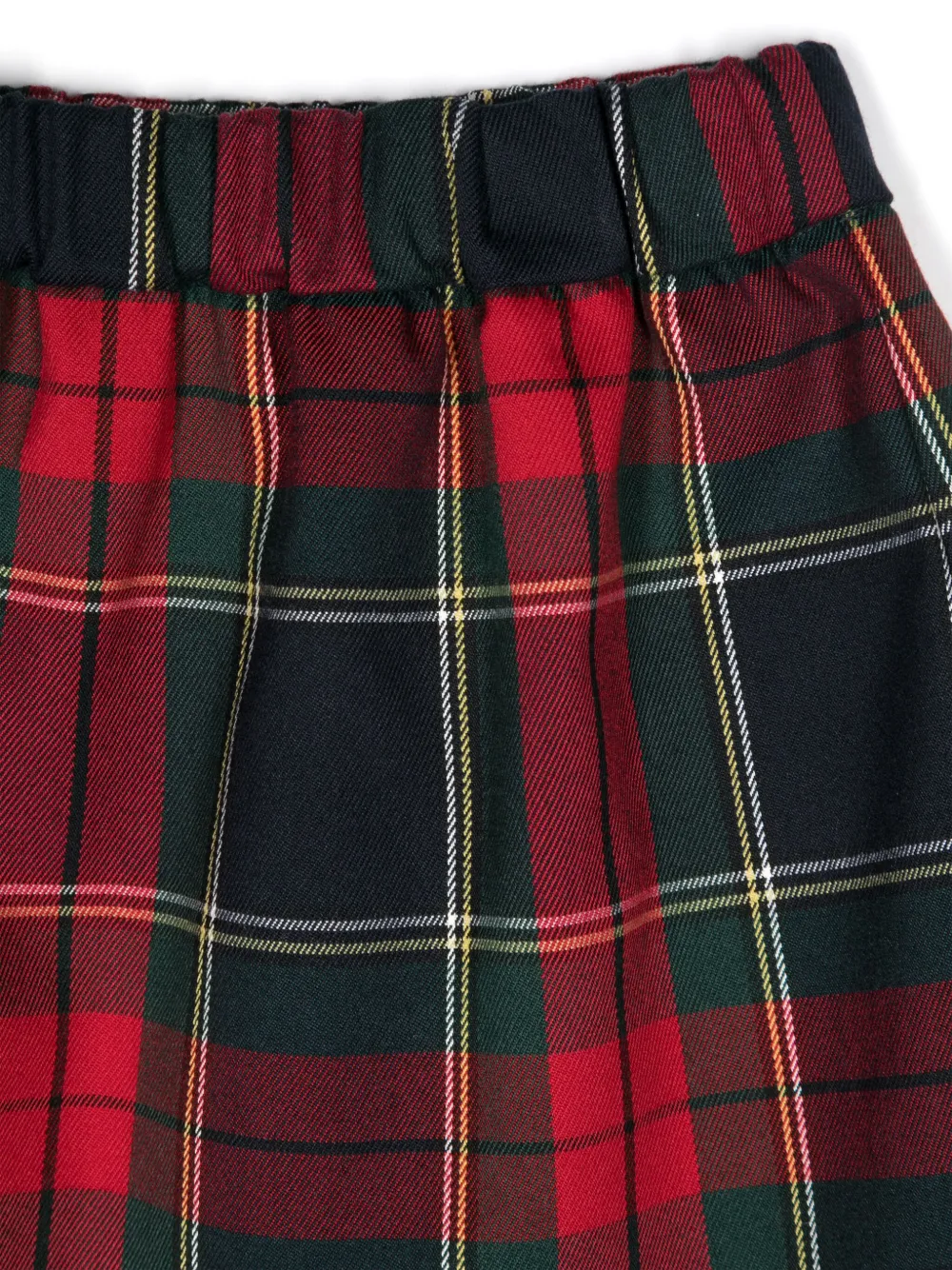 Il Gufo Katoenen fleece set met tartan ruit Blauw