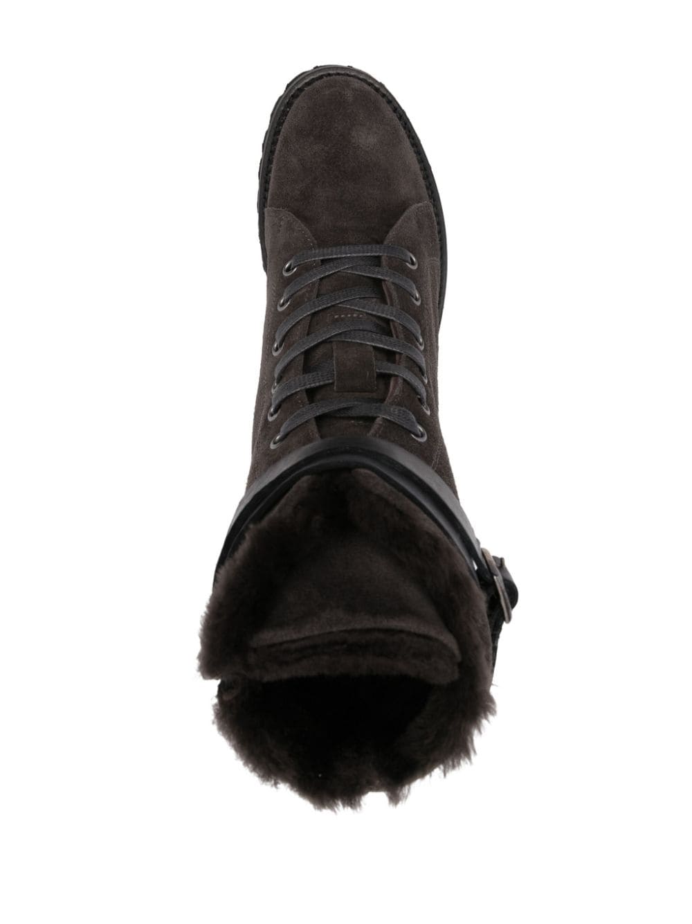 Shop Eleventy Suede Boots In Brown