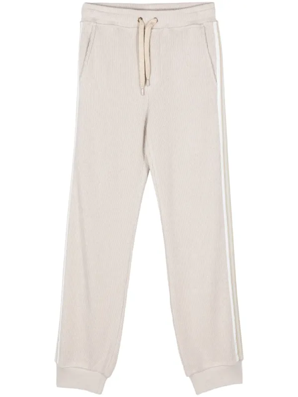 Eleventy ribbed knit Sweatpants Neutrals FARFETCH AU