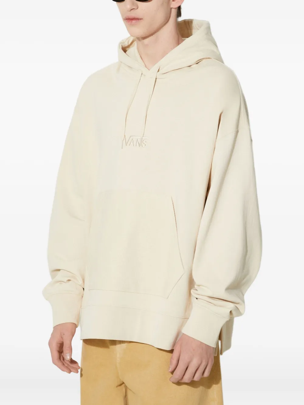 Vans Baggy Fleece Po Hoodie In Neutral