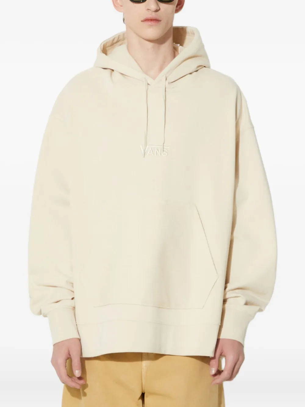 Vans Baggy Fleece Po Hoodie In Neutral