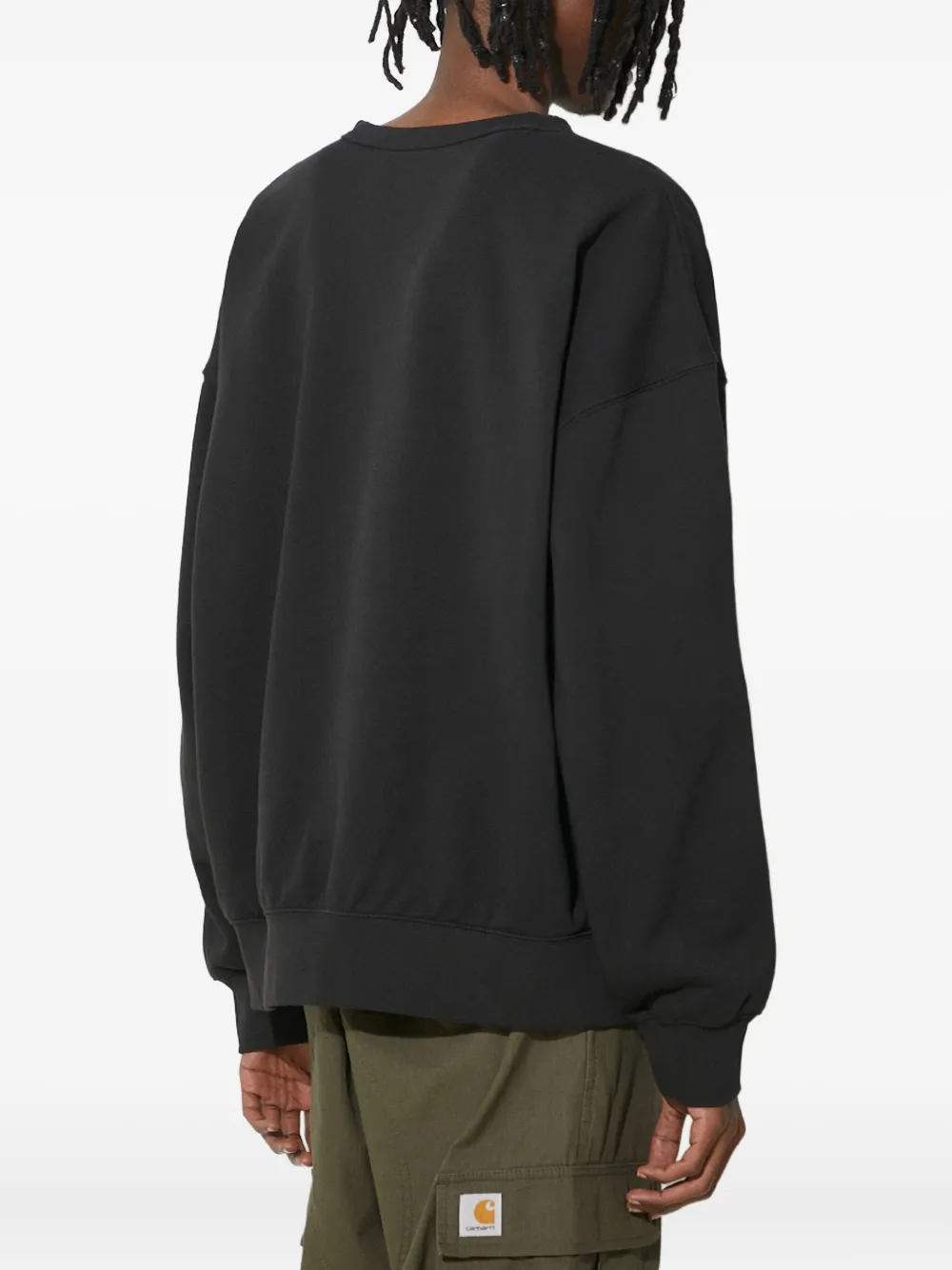 Vans Sweater met logo Zwart