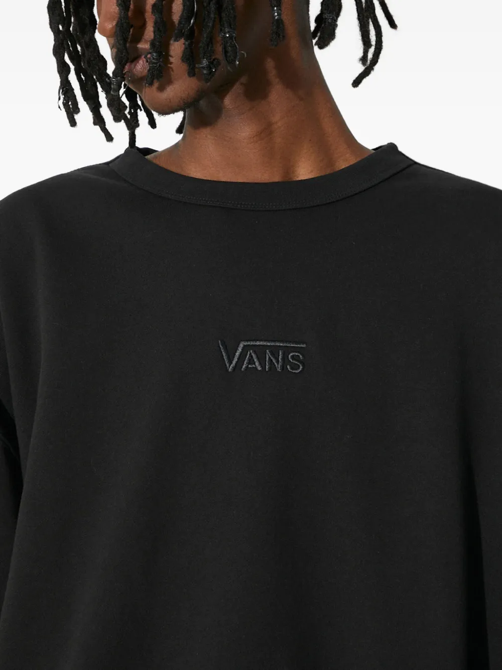 Vans Sweater met logo Zwart