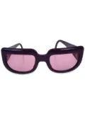 CHANEL Pre-Owned 1990-2000 logo oversize-frame sunglasses - Purple