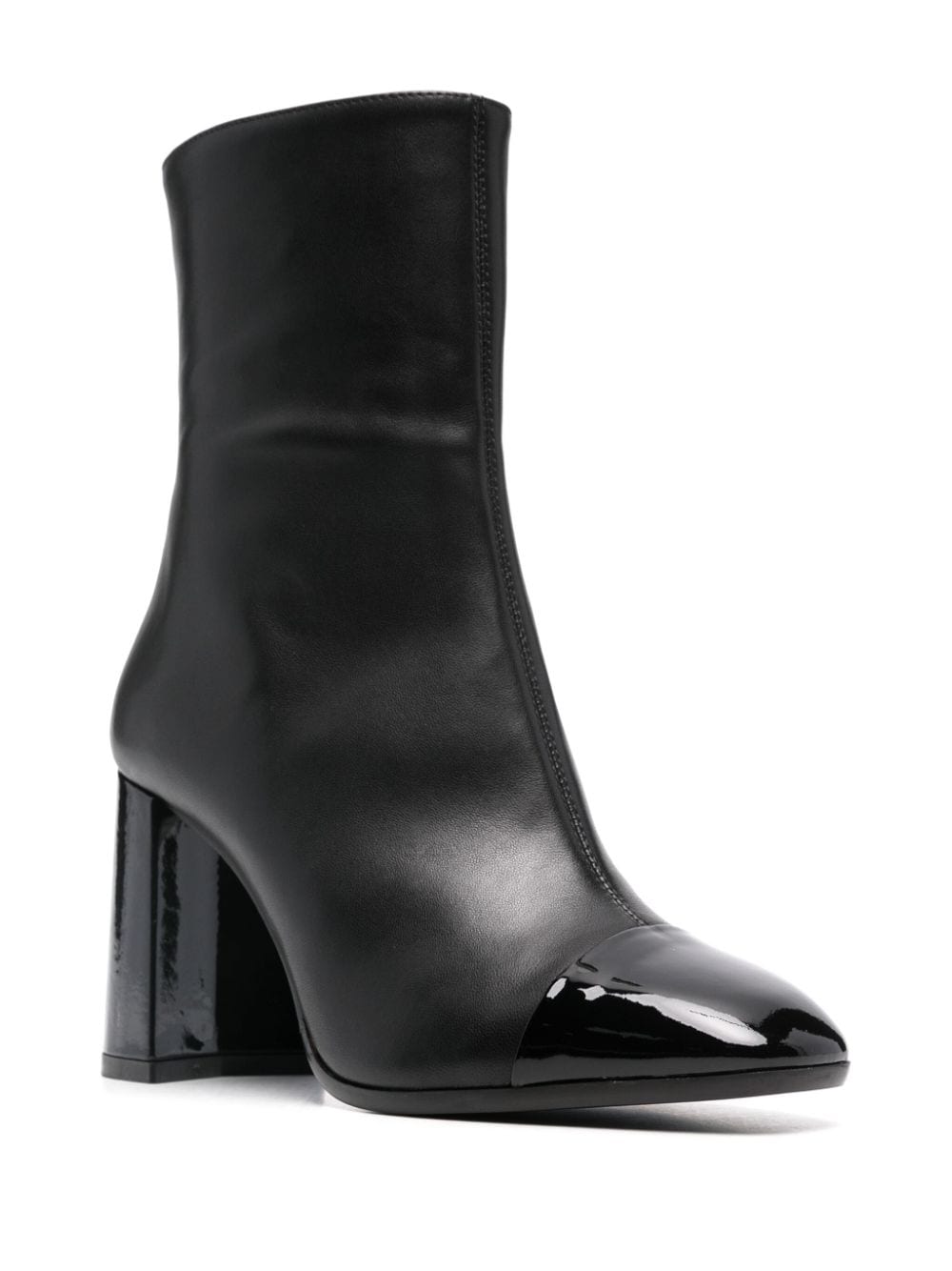 Shop Carel Paris Leather Ankle Boots In Black