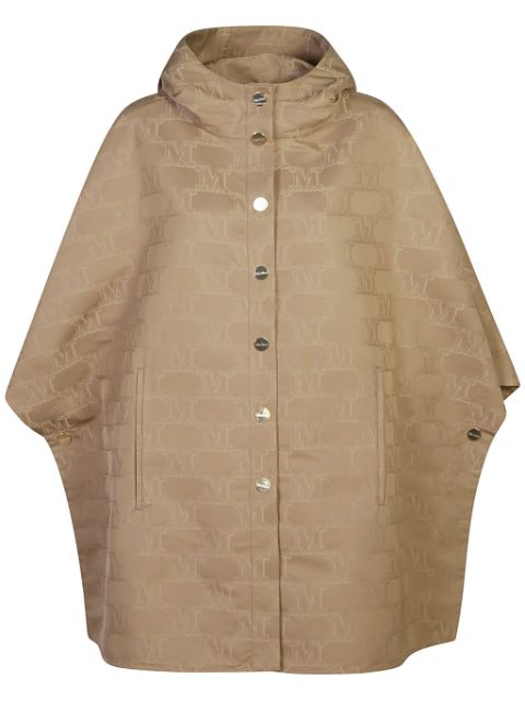 Max Mara monogram hooded cape Women