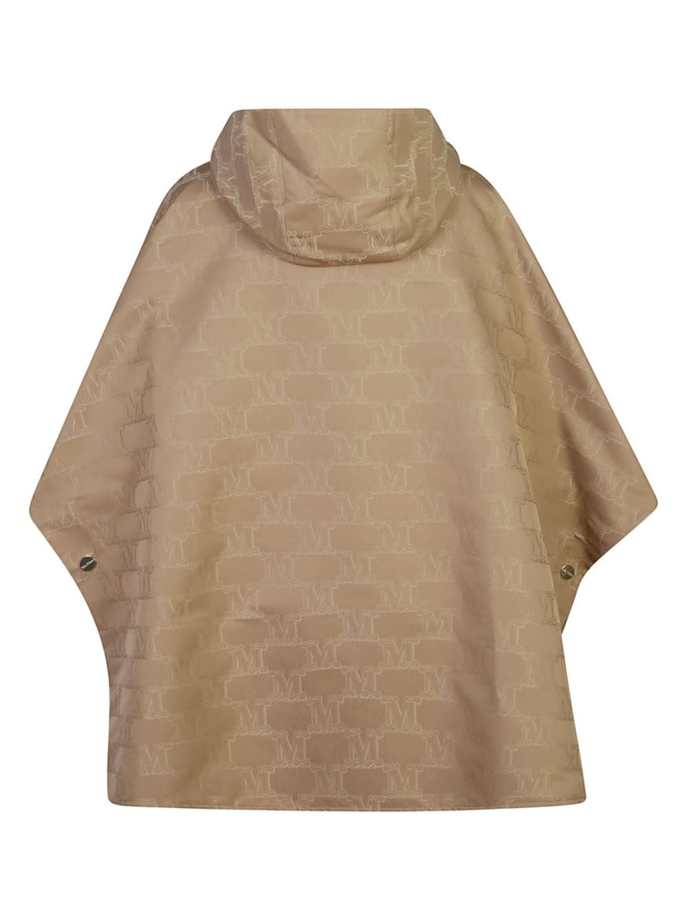 Max Mara monogram hooded cape - Beige