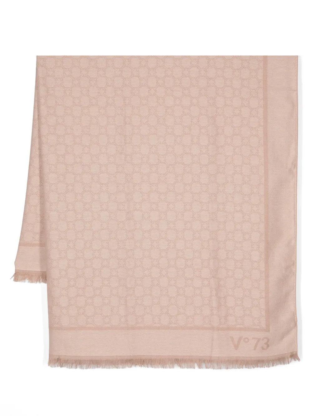geometric-jacquard scarf