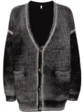 R13 faded-effect cardigan - Black