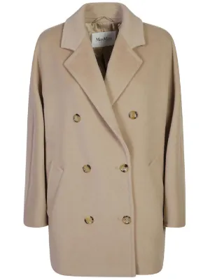 【MAX MARA】ピーコート＆ダブルブレスト関税込み SALE S MAX MARA☆25SS エマ ダブルブレストコート【国内・関税込