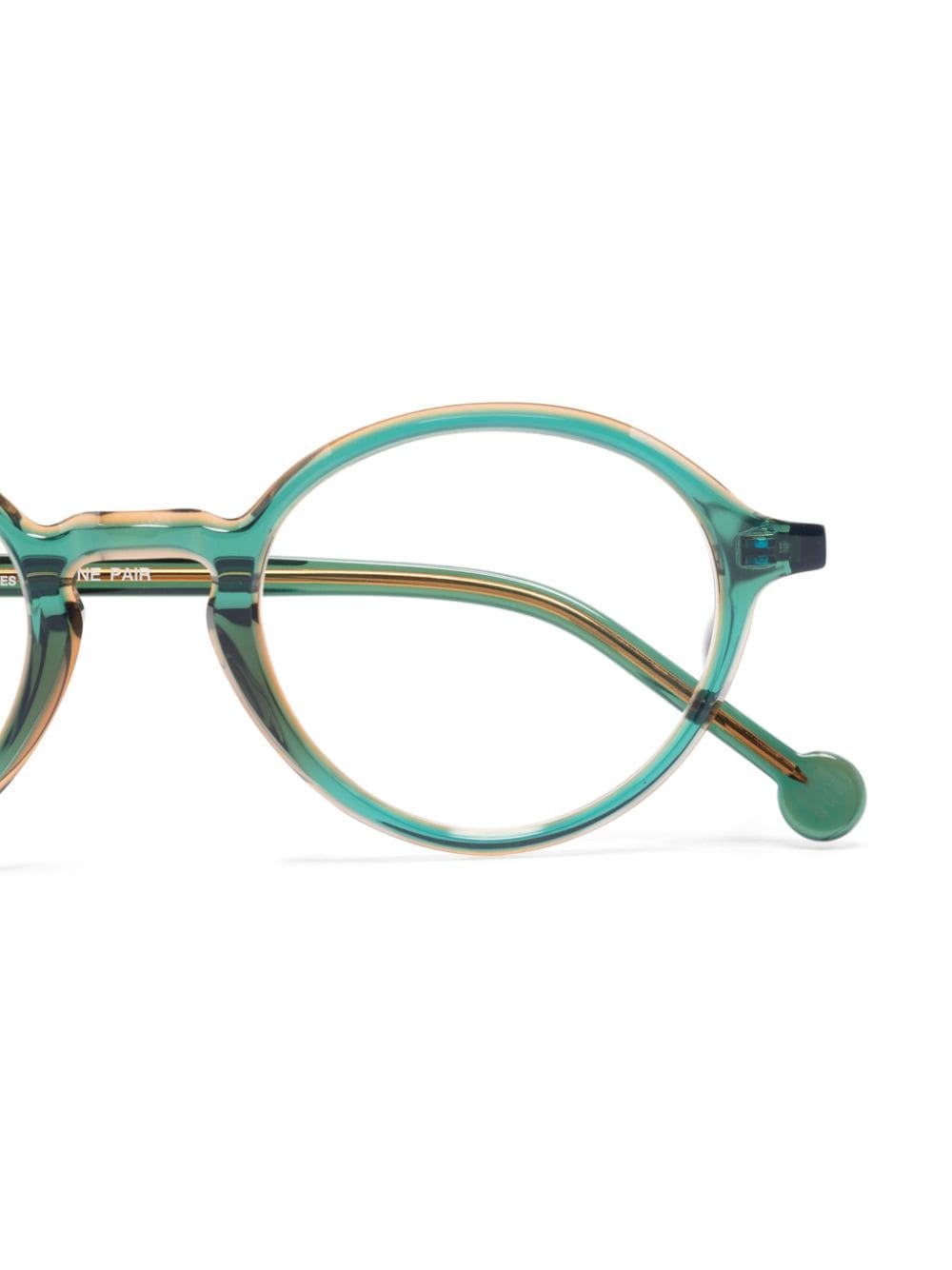 Shop L.a. Eyeworks Buck Glasses In Green