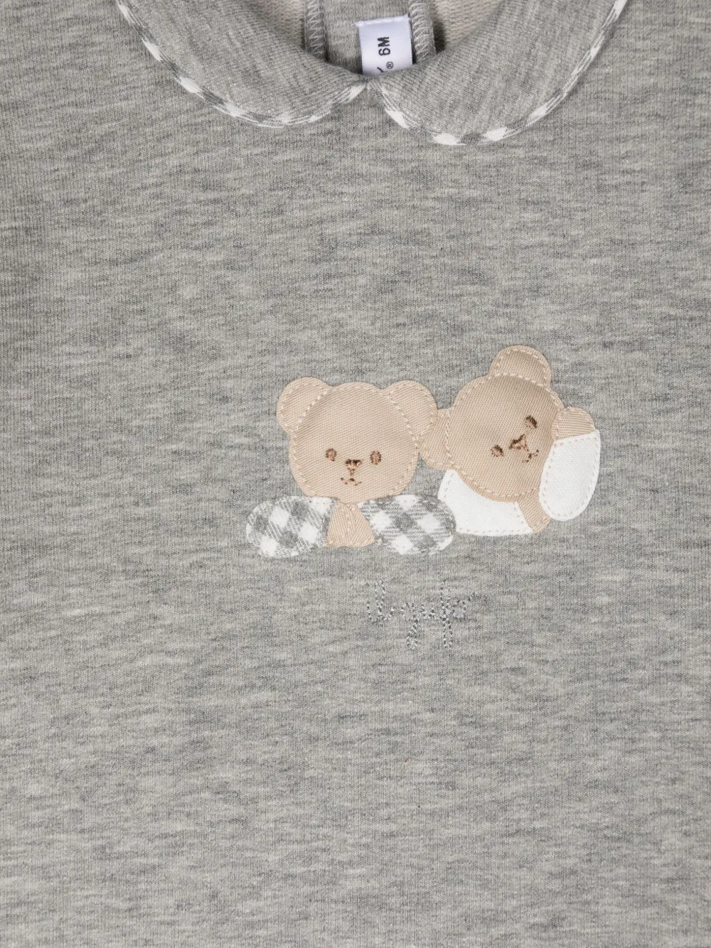 Il Gufo Pyjama met teddybeerprint Grijs