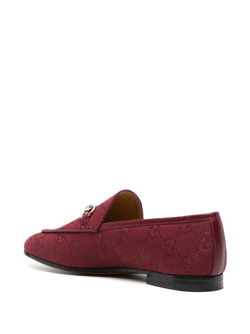 Gucci Macro GG canvas loafers Rood