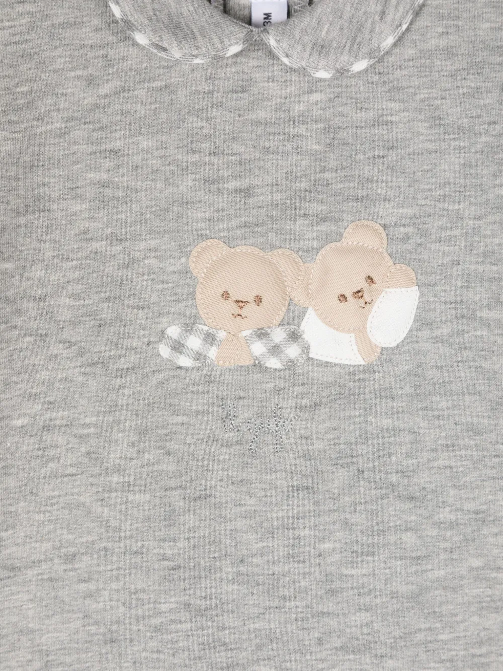 Il Gufo Pyjama met teddybeerprint Grijs