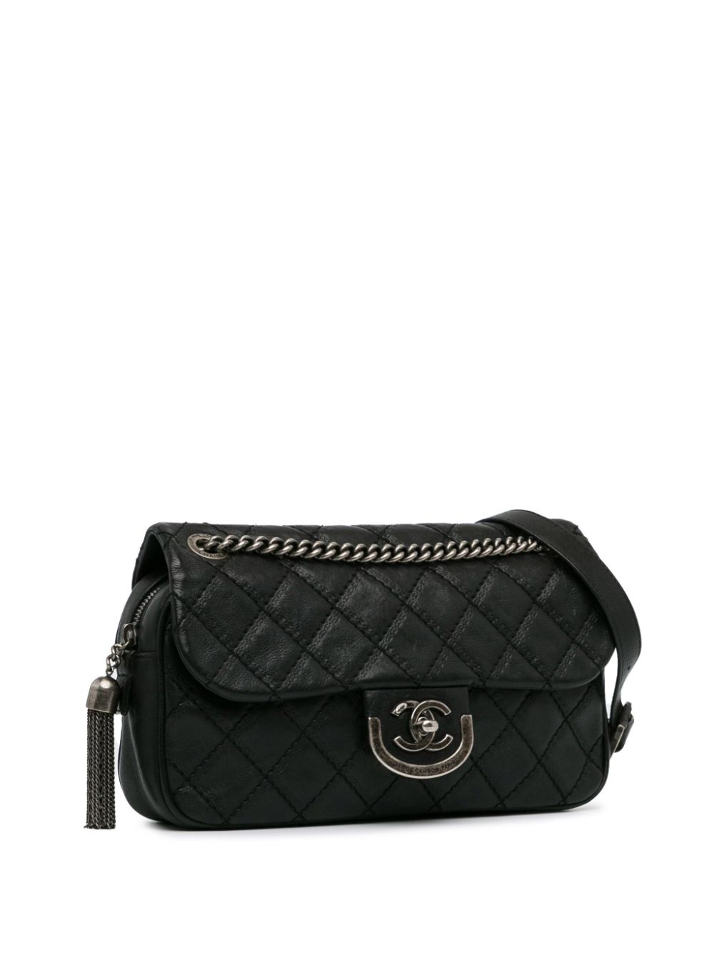 CHANEL 2013-2014 Medium Calfskin Paris-Edinburgh Coco Sporran Flap crossbody bag Women