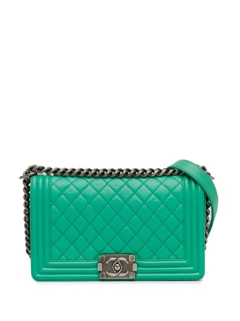 CHANEL 2012-2013 Medium Calfskin Boy Flap crossbody bag Women