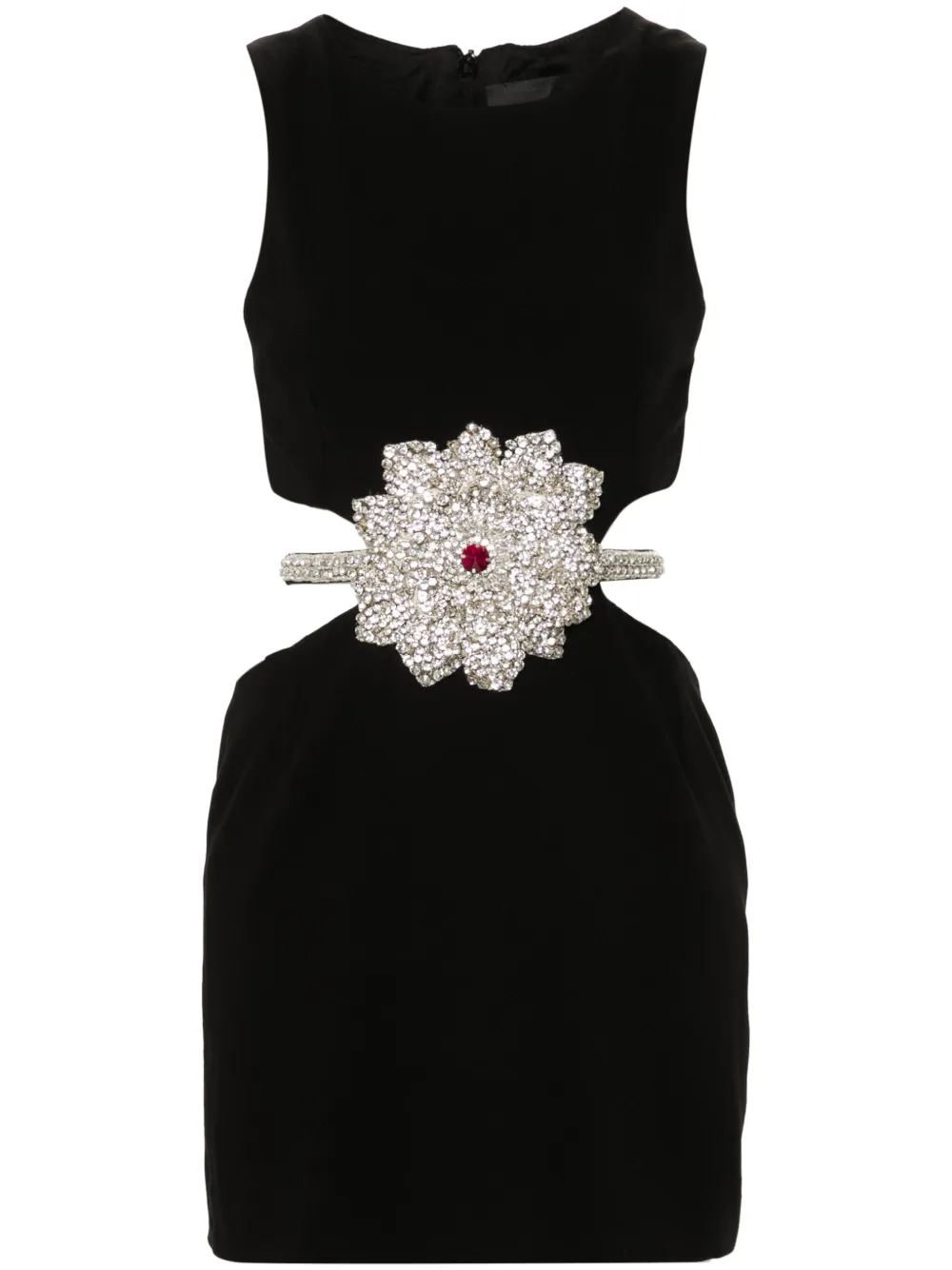 crystal-embellished mini dress