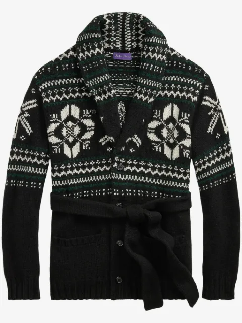 Ralph Lauren Purple Label intarsia-knit cardigan