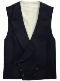 Ralph Lauren Purple Label double-breasted wool waistcoat - Blue