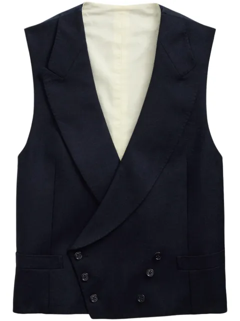 Ralph Lauren Purple Label double-breasted wool waistcoat