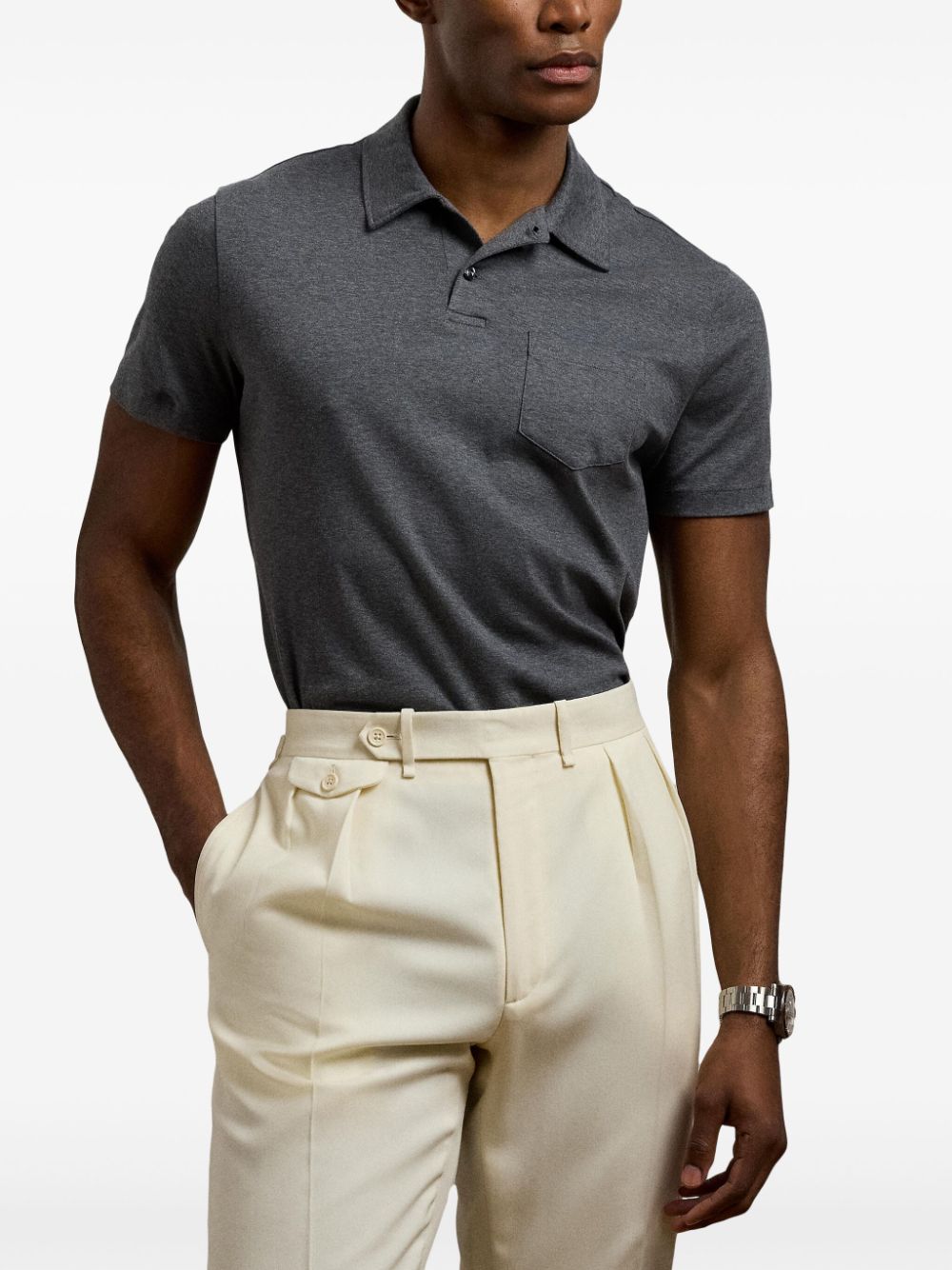 Interlock polo shirt